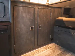 VW T6 campervan conversion by Custom Built Campervans Sheffield - professional van conversion showing interior and exterior craftsmanship