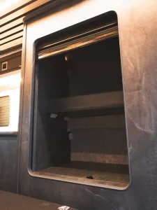 VW T6 campervan conversion by Custom Built Campervans Sheffield - professional van conversion showing interior and exterior craftsmanship