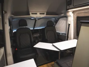 Peugeot Boxer motorhome conversion by Custom Built Campervans Sheffield - professional van conversion showing interior and exterior craftsmanship