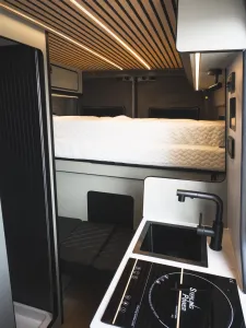 Peugeot Boxer motorhome conversion by Custom Built Campervans Sheffield - professional van conversion showing interior and exterior craftsmanship