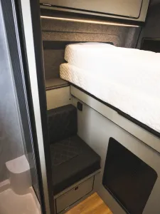 Peugeot Boxer motorhome conversion by Custom Built Campervans Sheffield - professional van conversion showing interior and exterior craftsmanship