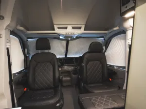 Peugeot Boxer motorhome conversion by Custom Built Campervans Sheffield - professional van conversion showing interior and exterior craftsmanship