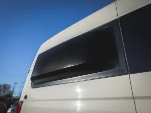 Peugeot Boxer motorhome conversion by Custom Built Campervans Sheffield - professional van conversion showing interior and exterior craftsmanship