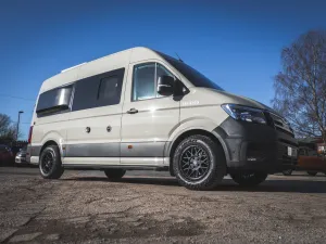 Peugeot Boxer motorhome conversion by Custom Built Campervans Sheffield - professional van conversion showing interior and exterior craftsmanship