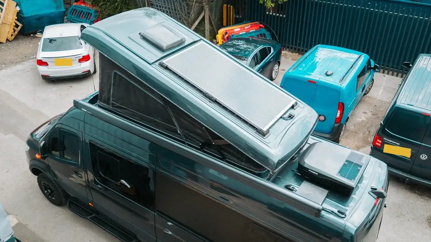 Pop-top up, bespoke 4x4 Mercedes Sprinter campervan