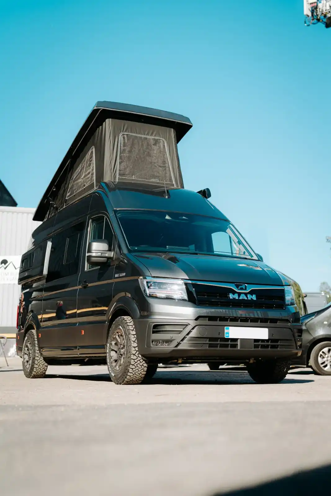 Ventus Pop-top on a MAN TGE MWB, roof up
